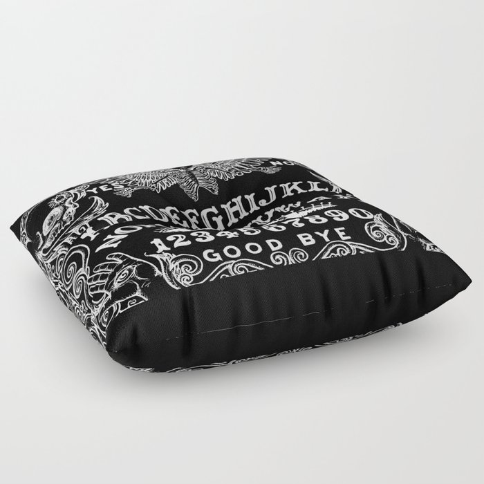 Ouija Board Black Floor Pillow