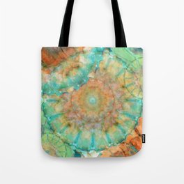 Time Benders - Abstract Colorful Mandala Art Tote Bag