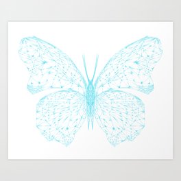 Synapsen butterfly Art Print