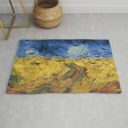Wheatfield with Crows by Vincent van Gogh Rug
