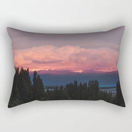 Argentina Photography - Pink Sunset Over The Argentine Forest Rectangular Pillow