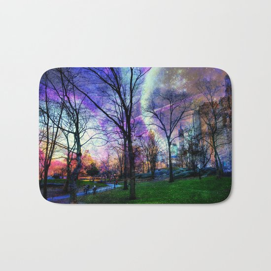 Planets in Central Park Bath Mat