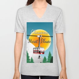 Mont Blanc Chamonix V Neck T Shirt