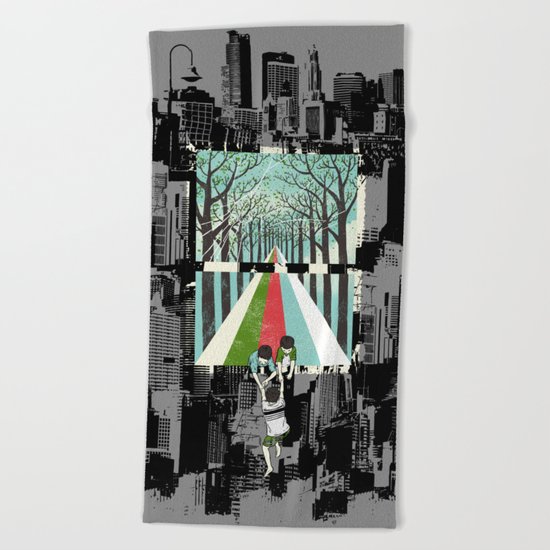 Secret Garden Beach Towel