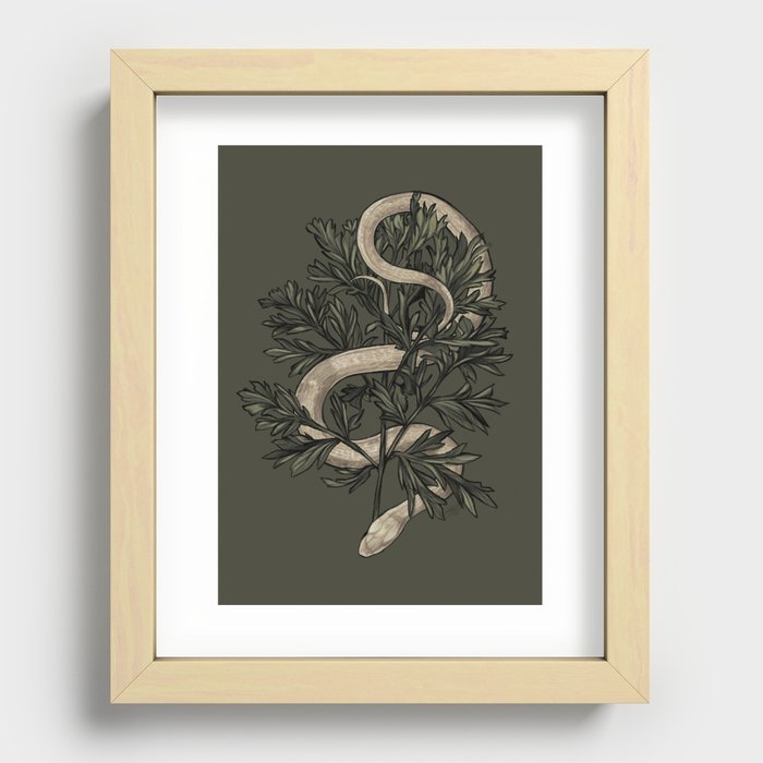 Le Serpent et l'Absinthe Recessed Framed Print
