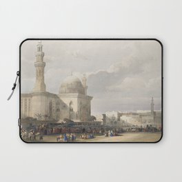 Mosque of Sultan Hassan from the Great Square of the Rumeyleh illustration by David Roberts (1796–18 Laptop Sleeve