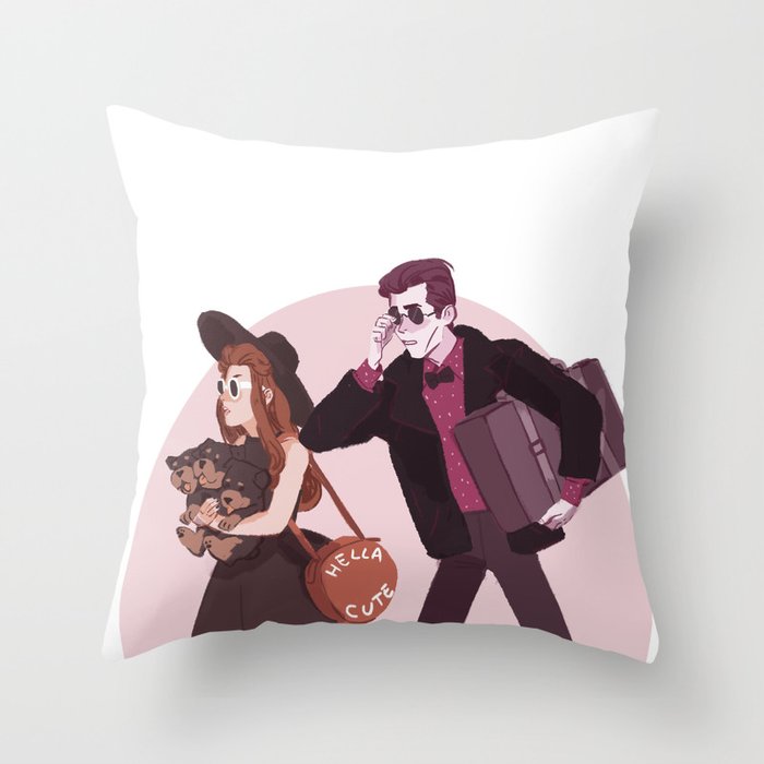 Cerberus the lap dog Throw Pillow by elvishness Society6