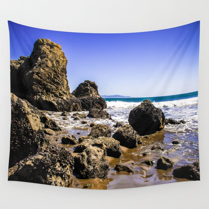 Sunny Day At Muir Beach Wall Tapestry By Alizayartisty