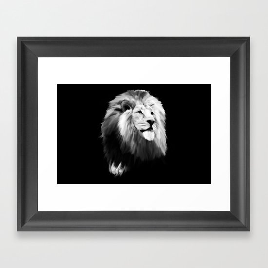 Leo king Framed Art Print