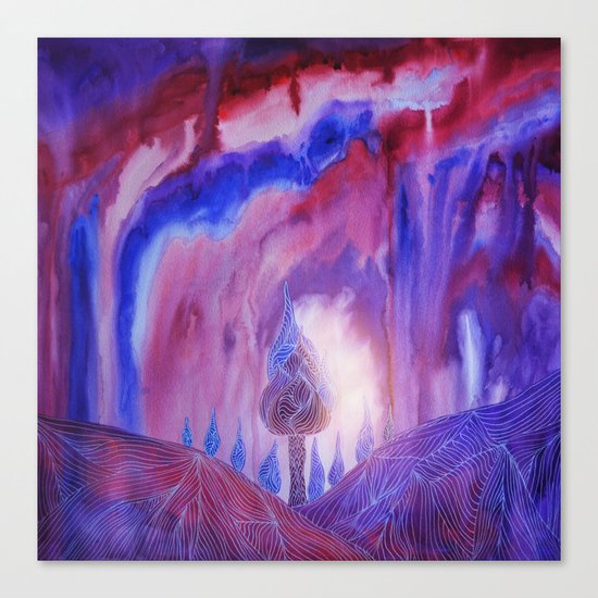 Lines in the mountains VII Canvas Print