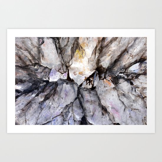 Crystal texture Art Print