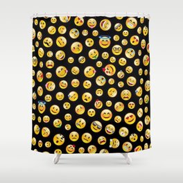 emoji world  Shower Curtain