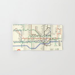 London underground railways. Hand & Bath Towel
