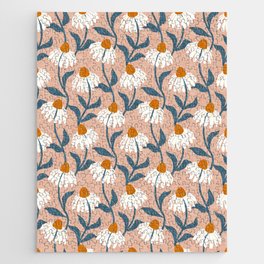 coneflowers - spa peach Jigsaw Puzzle