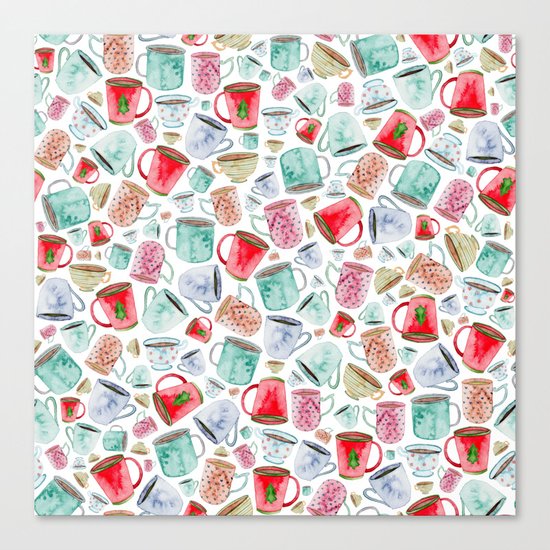 Hot Chocolate, Christmas, Tea, Coffee Canvas Print