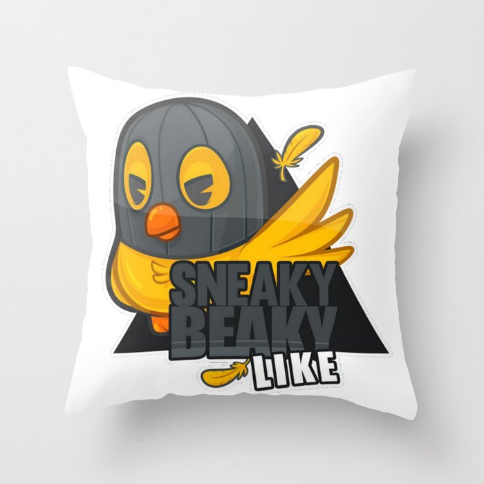 Cs:go : sticker "sneaky beaky like" Throw Pillow