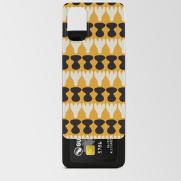 Black and white in yellow repeat pattern Android Card Case