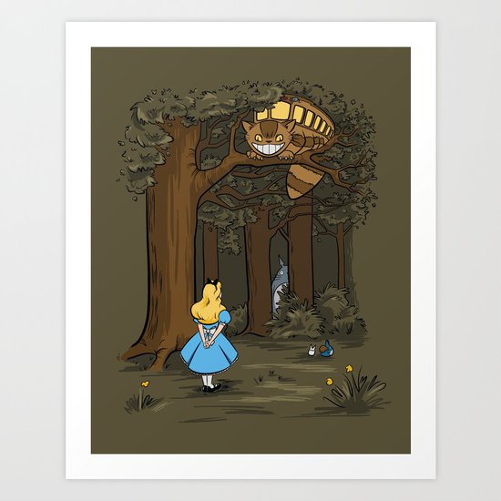 My Neighbor in Wonderland Art Print