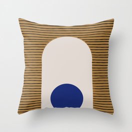 Blue Circle #1 Throw Pillow