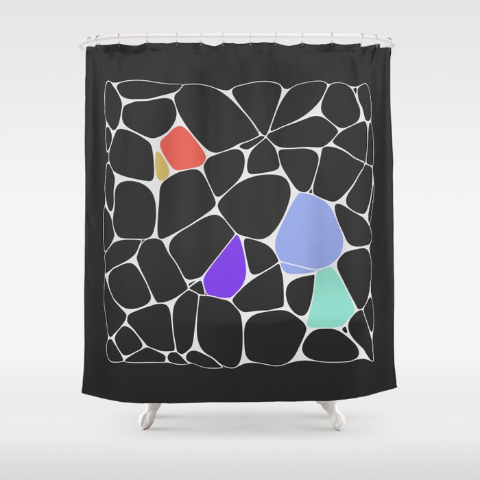 Voronoi Shower Curtain