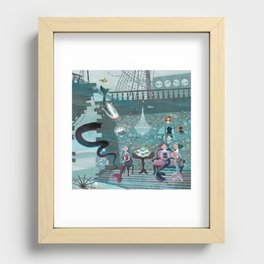 Mermaids' Tea Party Recessed Framed Print