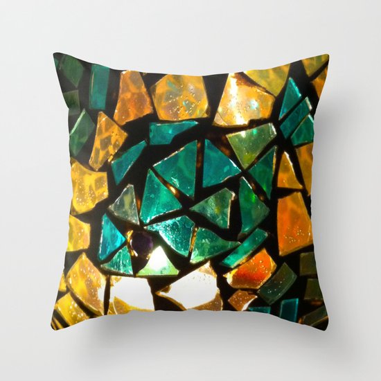 Broken Glass Throw Pillow
