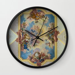 Triumph of St. Benedict Ceiling fresco Bartolomeo Altomonte Wall Clock