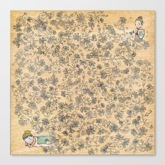 sleeping beau Canvas Print