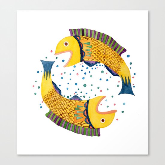 swimming circle Canvas Print