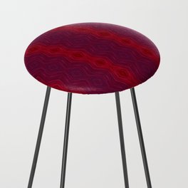  abstract pattern with gouache brush strokes in red and brown colors Counter Stool