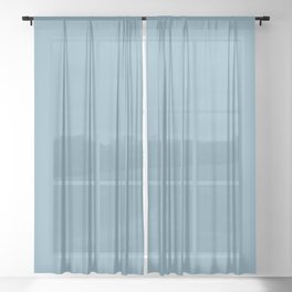 Inner Sanctum Blue Sheer Curtain