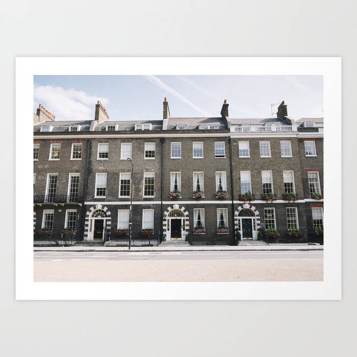 Bloomsbury Houses (London, England) Art Print