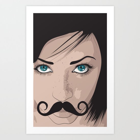 Stache Art Print