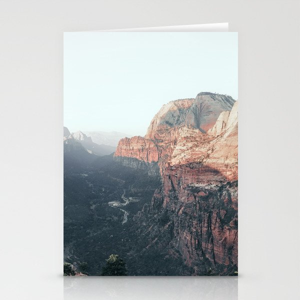 Sunrise Panorama Valley View Zion National Park Stationery Cards