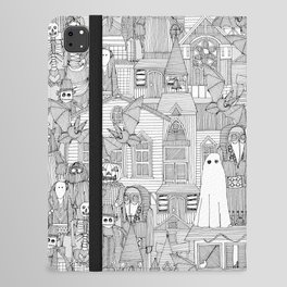 vintage halloween black white iPad Folio Case