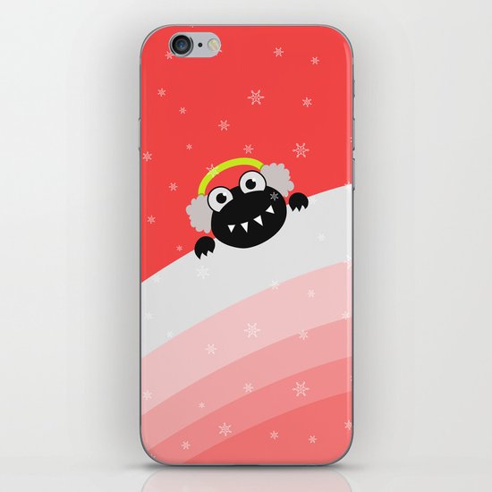 Cute Winter Bug With Earflaps iPhone & iPod Skin