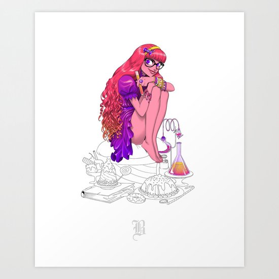Pardoart's Alphabet - B Art Print