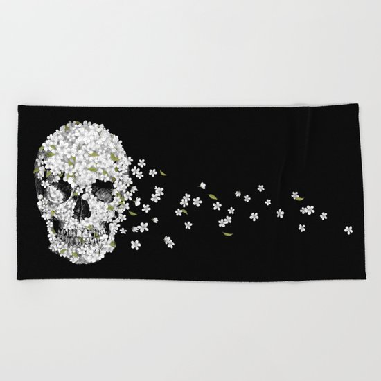 A Beautiful Death - mono Beach Towel