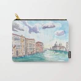 Grand Canal Venice View with Salute Giglio and Reflections  Carry-All Pouch