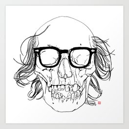 My best friend, Death Art Print