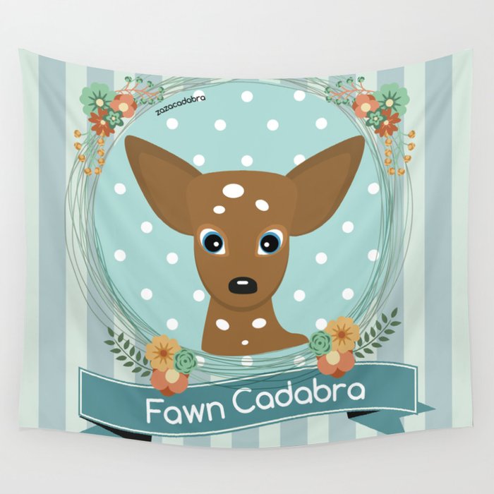 Fawn selfie Wall Tapestry
