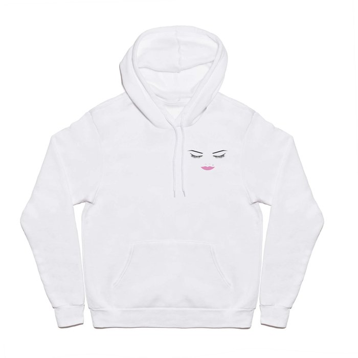 Beauty Face with Pink Lips Hoody