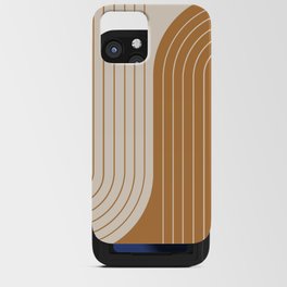 Two Tone Line Curvature LXIV iPhone Card Case