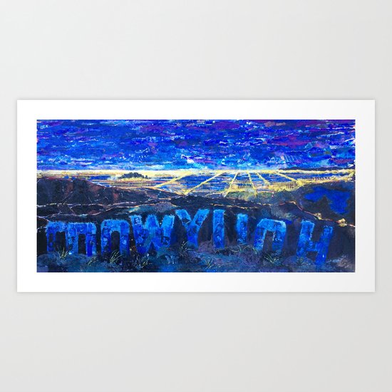 Hollywood Sign Art Print By Kathrynkearny Society6