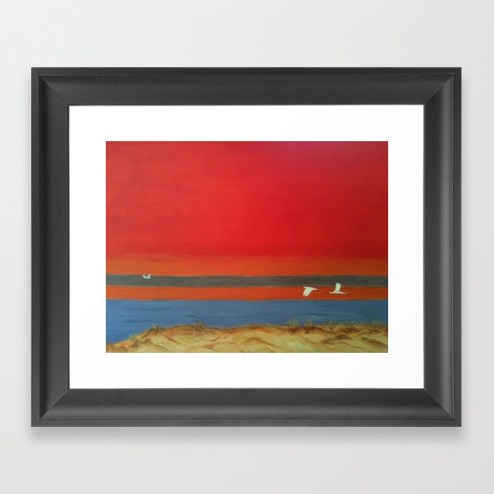 Red Sky  Framed Art Print