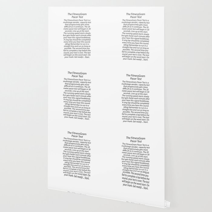 fitnessgram pacer test roblox id full The Fitnessgram Pacer Test Quote Wallpaper By Aftersold Society6