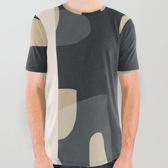  Modern Contemporary Abstract Art No4 All Over Graphic Tee