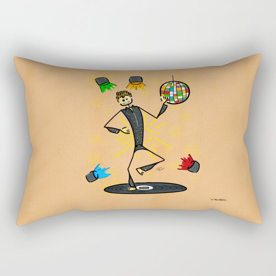 Dancer in disco Rectangular Pillow