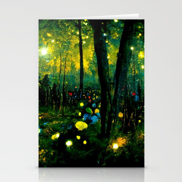 Walking through the fairy forest Stationery Cards
