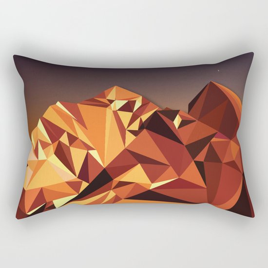 Night Mountains No. 7 Rectangular Pillow